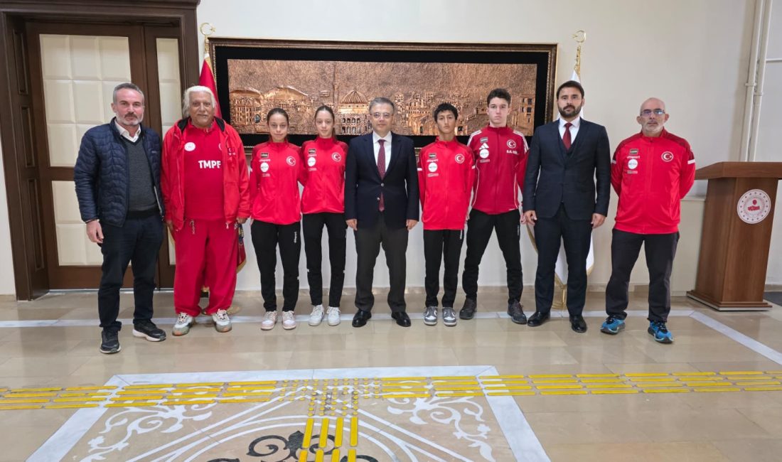 Dünya Şampiyonası’na katılacak sporculardan Kaymakam Öztürk’e ziyaret Portekiz’de 29 Ekim 2026 tarihinde düzenlenecek Modern Pentatlon Dünya Şampiyonası’nda