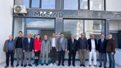 MÜSİAD Bandırma’da gerçekleşen buluşmada bölge ekonomisine ilişkin gelişmeler, iş dünyasının