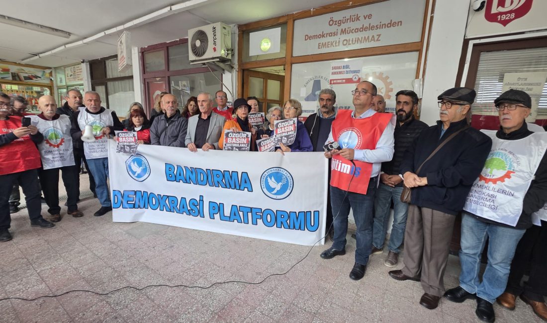 Bandırma’dan özgür basın çağrısı: “Halk TV’den kayyum geri çekilsin” Bandırma Demokrasi Platformu, Halk TV çalışanlarının iş güvencesinin korunmasını ve