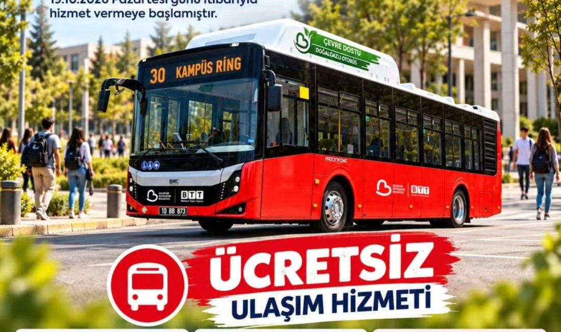 Balıkesir Büyükşehir Belediyesi, Bandırma Onyedi Eylül Üniversitesi kampüsünde ulaşımı kolaylaştırmak